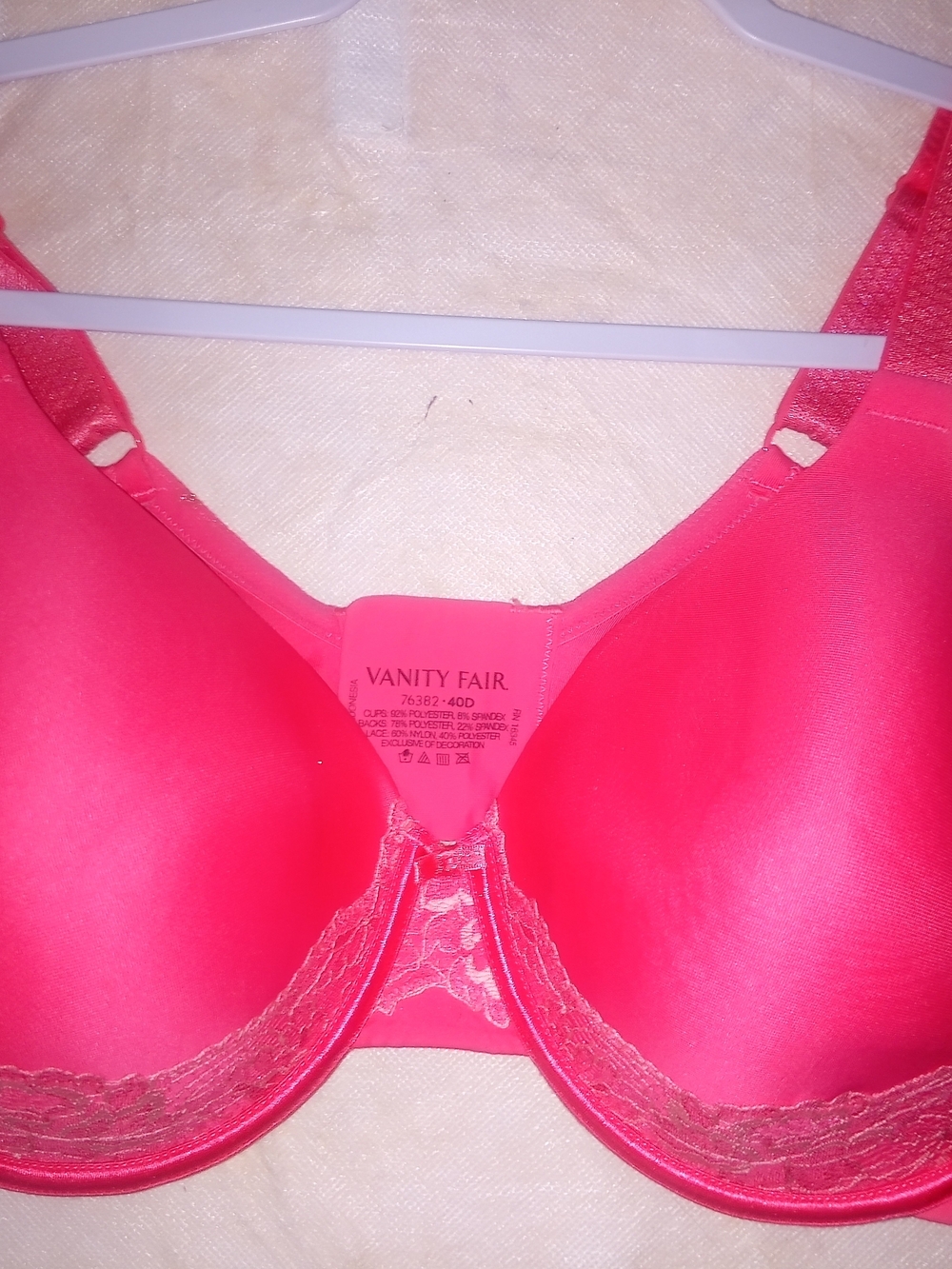 Vanity Fair Women's Hot Pink Underwire T-Shirt Bra